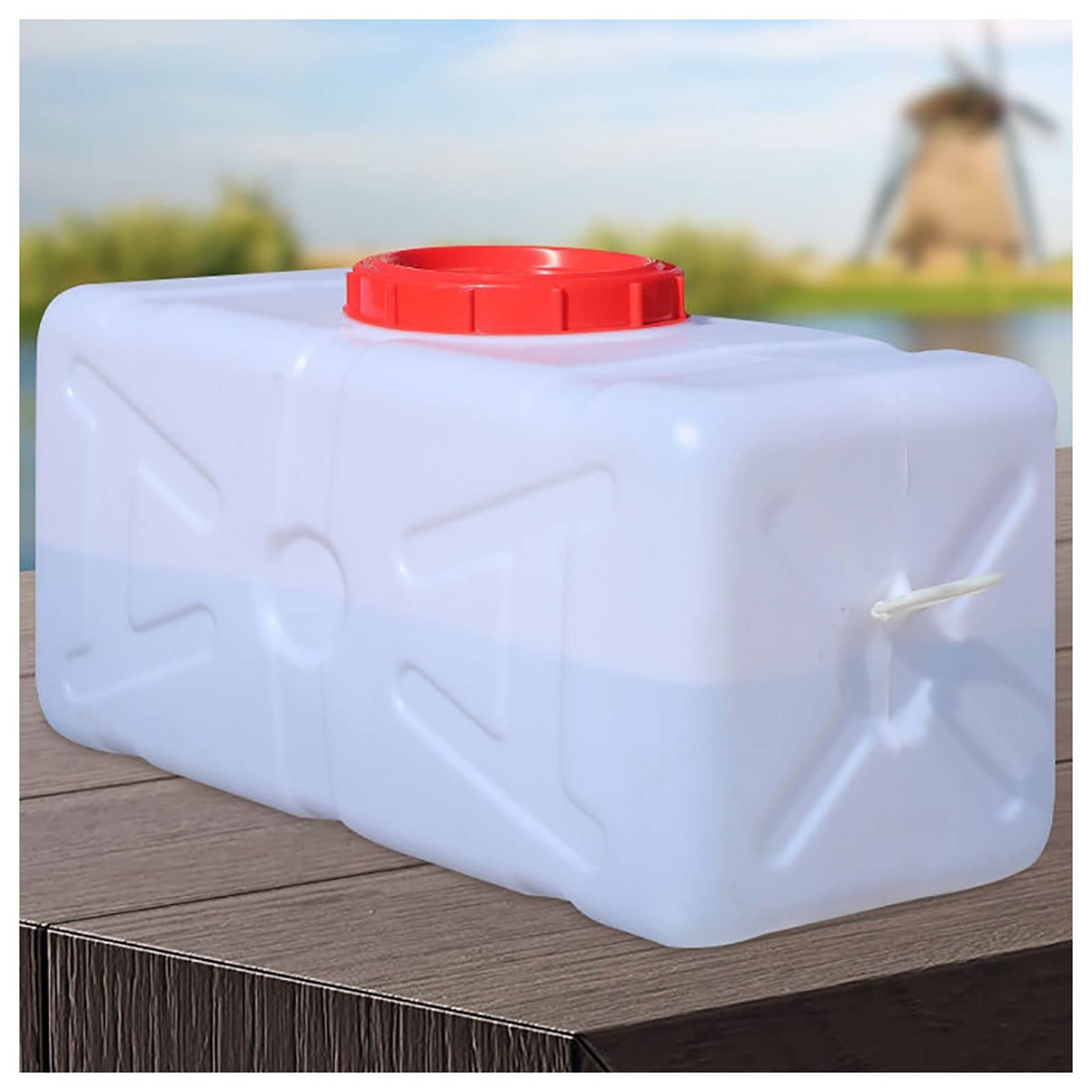 Amazon.co.jp: 水タンク 水貯蔵容器80L長方形の発酵タンク白色HDPE