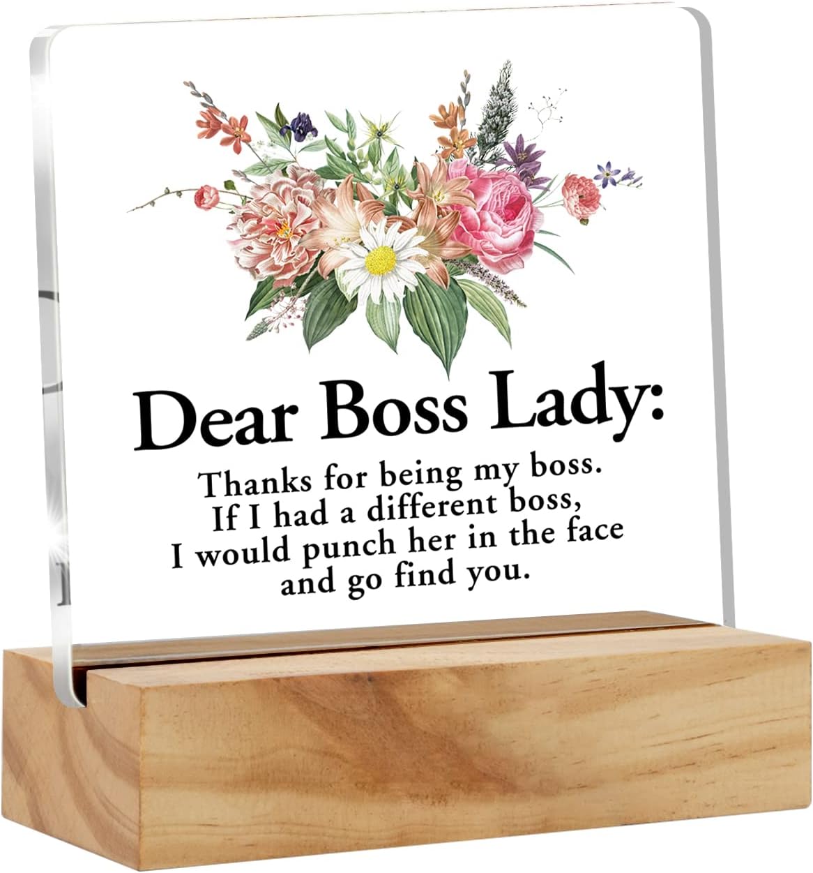 Amazon.com: Boss Lady Appreciation Acrylic Desk Sign Decoration Plaque