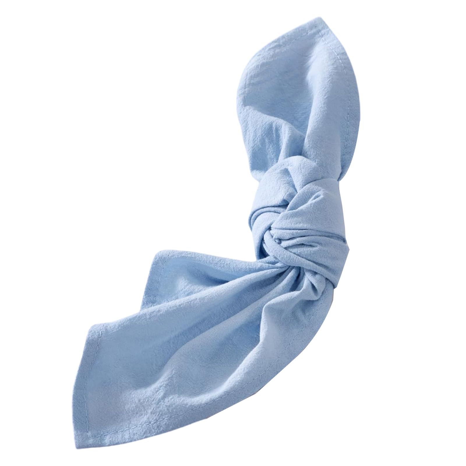 Jazuaiao Blue Gray Sustainable Square Cotton Dinner Napkins Multipurpose Natural Fiber For Daily Meals & Gatherings Soft Square Cotton Napkins
