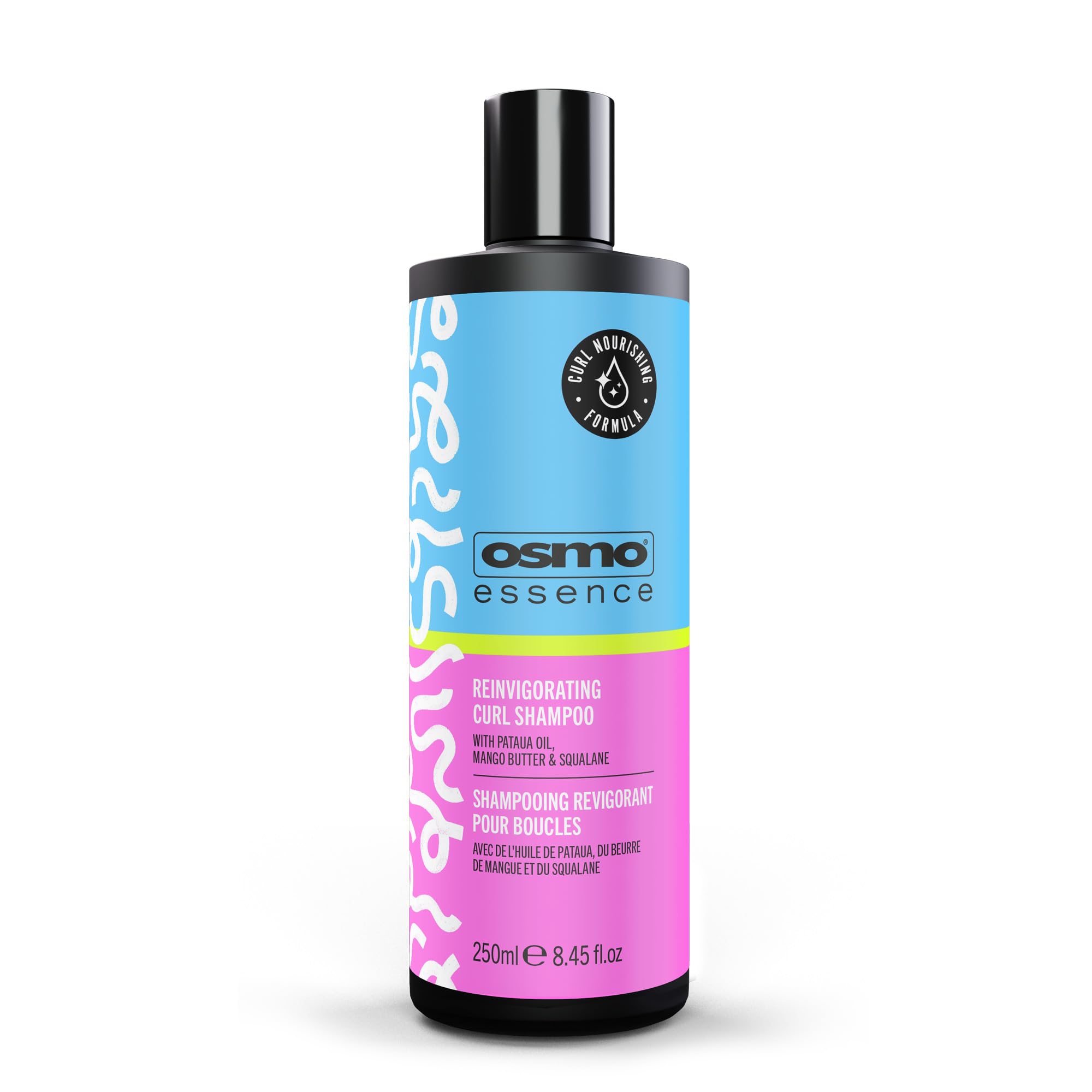 Osmo Essence Reinvigorating Shampoo | Super-Hydrating Pataua Oil & Mango Butter | Daily Hair Care for Curly Hair Types. 200ml.