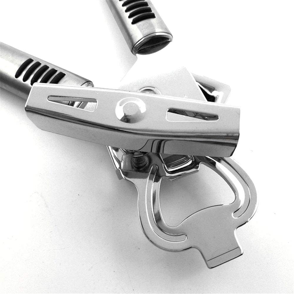 Dosenöffner Multifunktionaler Haushalt Edelstahl Dosenöffner Schneidwerkzeuge für Flaschen Manueller Dosenöffner (Color : Silver, Size : One Size) (Silver One Size)