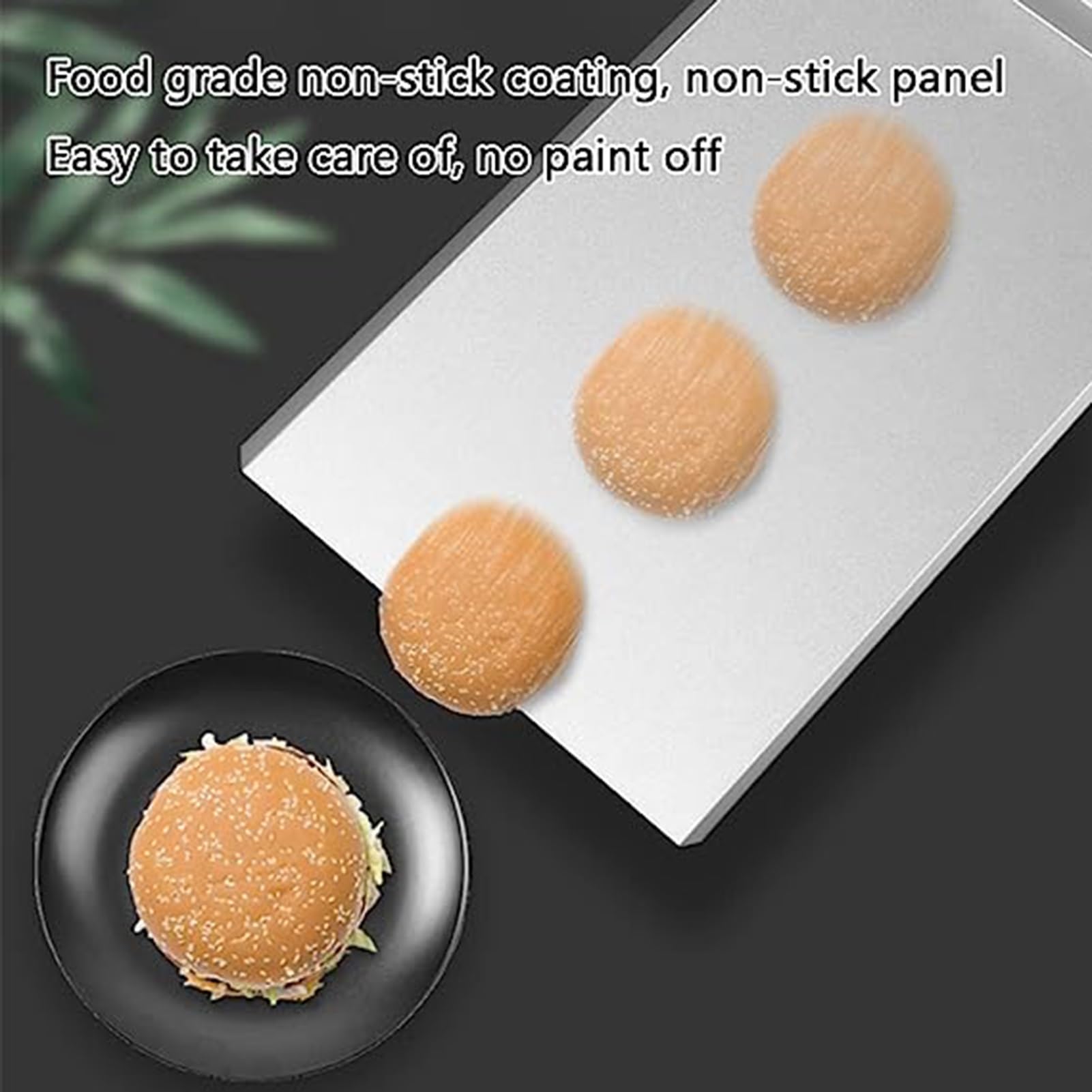 Fully Automatic Commercial Hamburger Grilling Machine, Double-Layer Toaster Oven, Hamburger Fried Chicken Shop Equipment, with Timing Reminder, Hamburger Grilling Machine (Color : A)