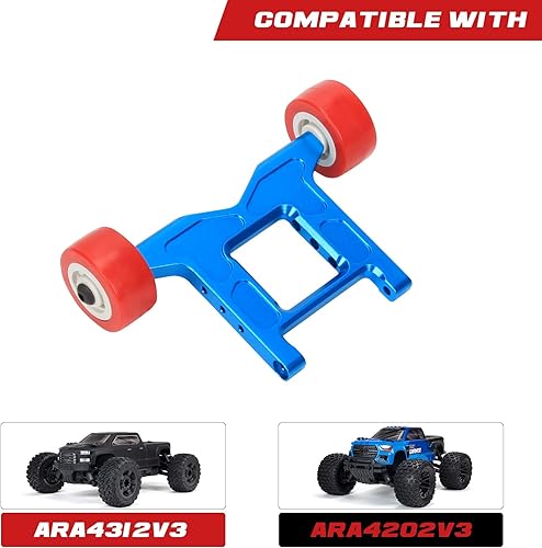 Miniatura 6 de RCAWD Juego de barras de ruedas de aleación de aluminio para Arrma Big Rock Arrma Granite Arrma Typhon Arrma Outcast Arrma Kraton1-10 Arrma 3s 4s