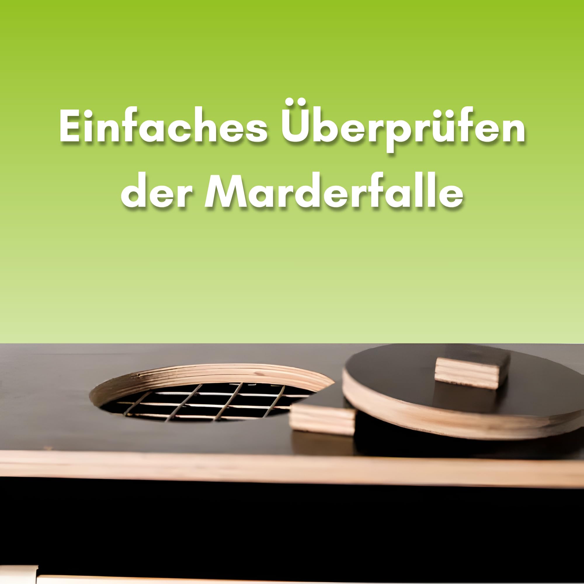 Marderfalle Lebendfalle 120cm - Wasserdicht Holz Marder Lockmittel Lebendfalle Ratte - Marderabwehr aus Marderfalle mit Zange, Folienhandschuhe, Köder und Gebrauchsanweisung