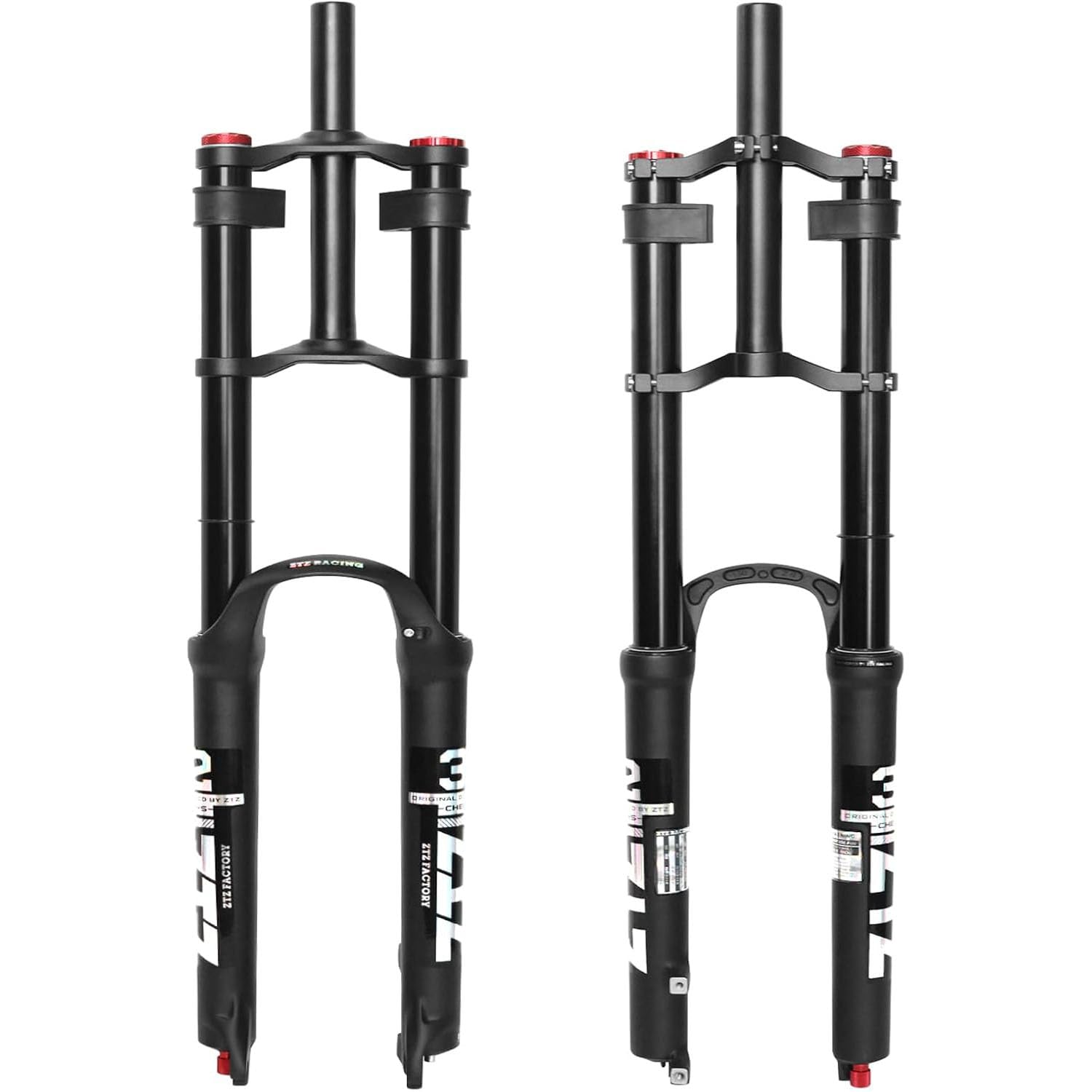 26/27.5/29 inch Mountain Bike Air Suspension Fork,Rebound Adjustment,180mm Travel,QR 9x100mm, 1-1/8 Straight Steerer, Ultralight Double Shoulder Design Front Fork for XC/AM MTB