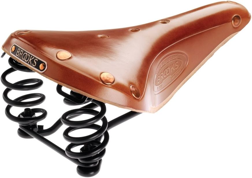 Brooks Flyer Special Leather Saddle Flyer Special Traditional Model B17 Spring Included Copper Rivet Design