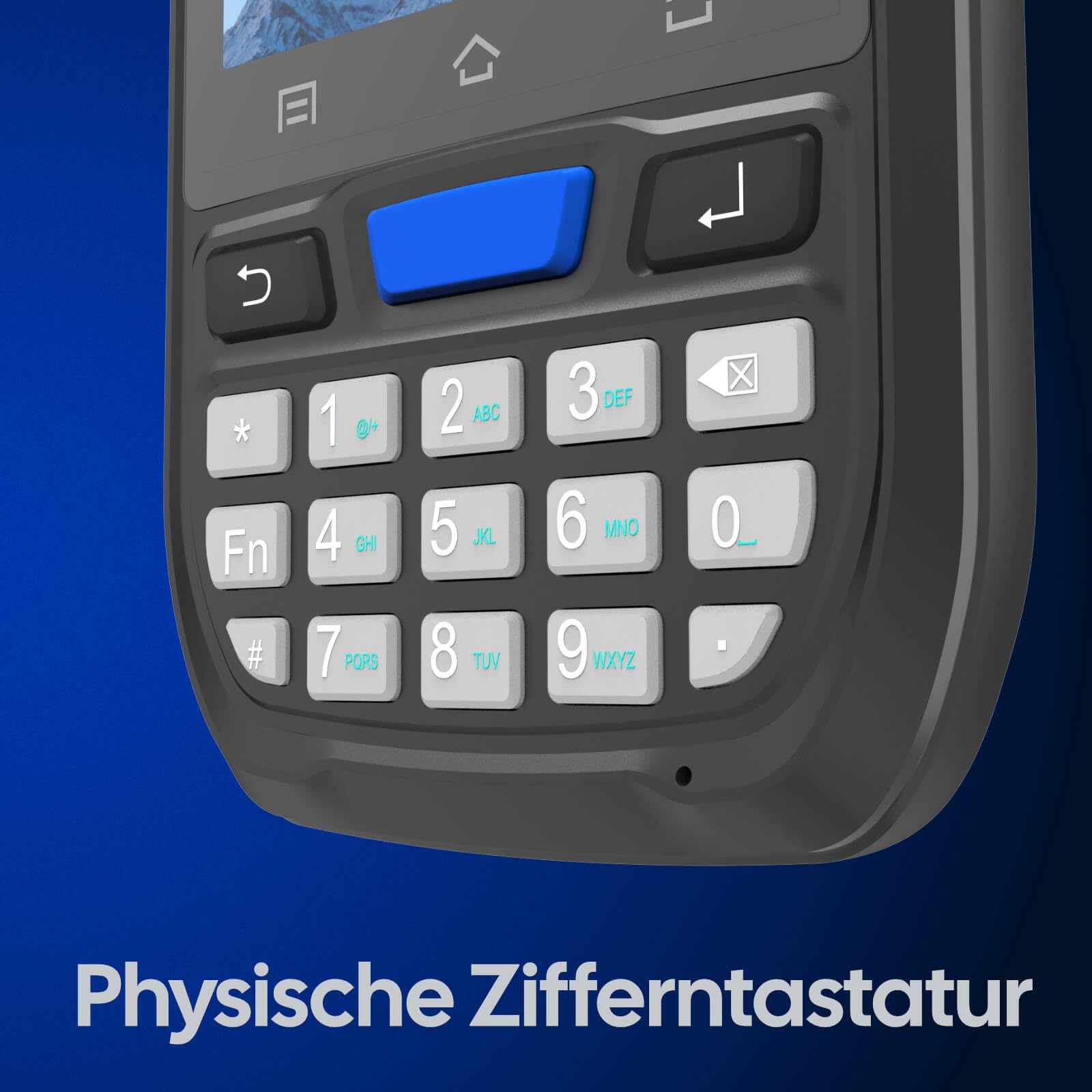 Rayoungtek Mobiler Android 12 Barcode Scanner mit 1D/2D/QR-Engine, NFC, 4G & WLAN | Robustes Datenerfassungsgerät für Lager, Inventur, WMS