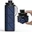 BEAUTAIL Collapsible Water Bottles, Silicone Foldable Water Bottle 610ml, BPA-Free Portable Reusable Leakproof Bottle for Gym Travel Camping Hiking Sports Outdoor, 1 Pack (Dark Blue)