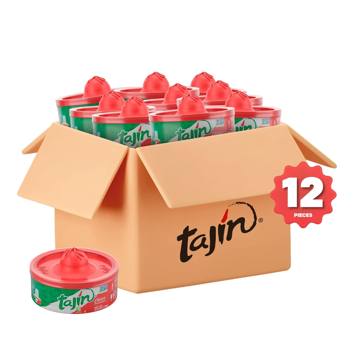 Tajin Clásico Chile Lime Seasoning Rimmer 4.23 oz (Pack of 12)