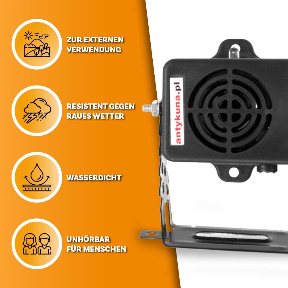 Repelente ultrasónico para roedores, ratas, ratones | Silencioso y eficaz | Dispositivo de alta frecuencia Casa Garage Techo