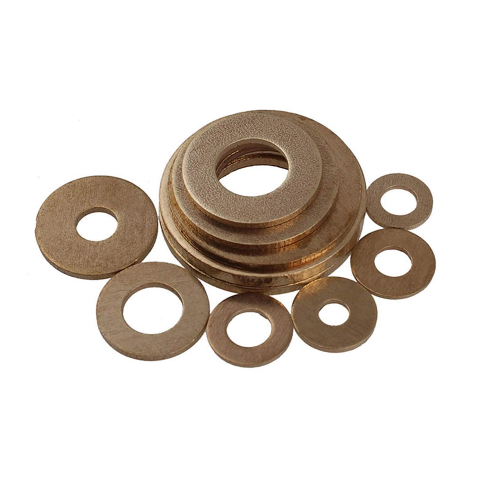 Rondella piatta in ottone 10/50 pezzi M2-M20 Sigillatura solida