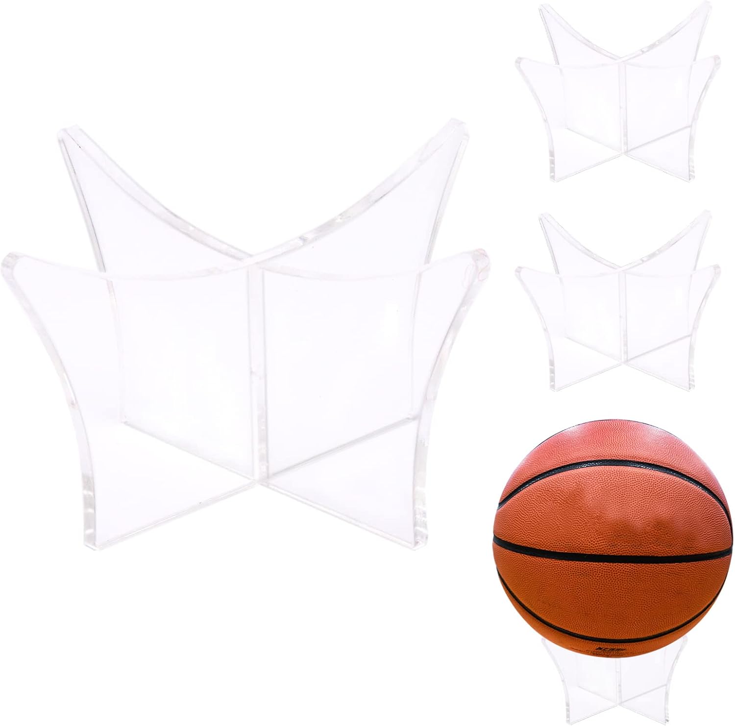 BENLIUDH Clear Basketball Display Stand, Acrylic Display