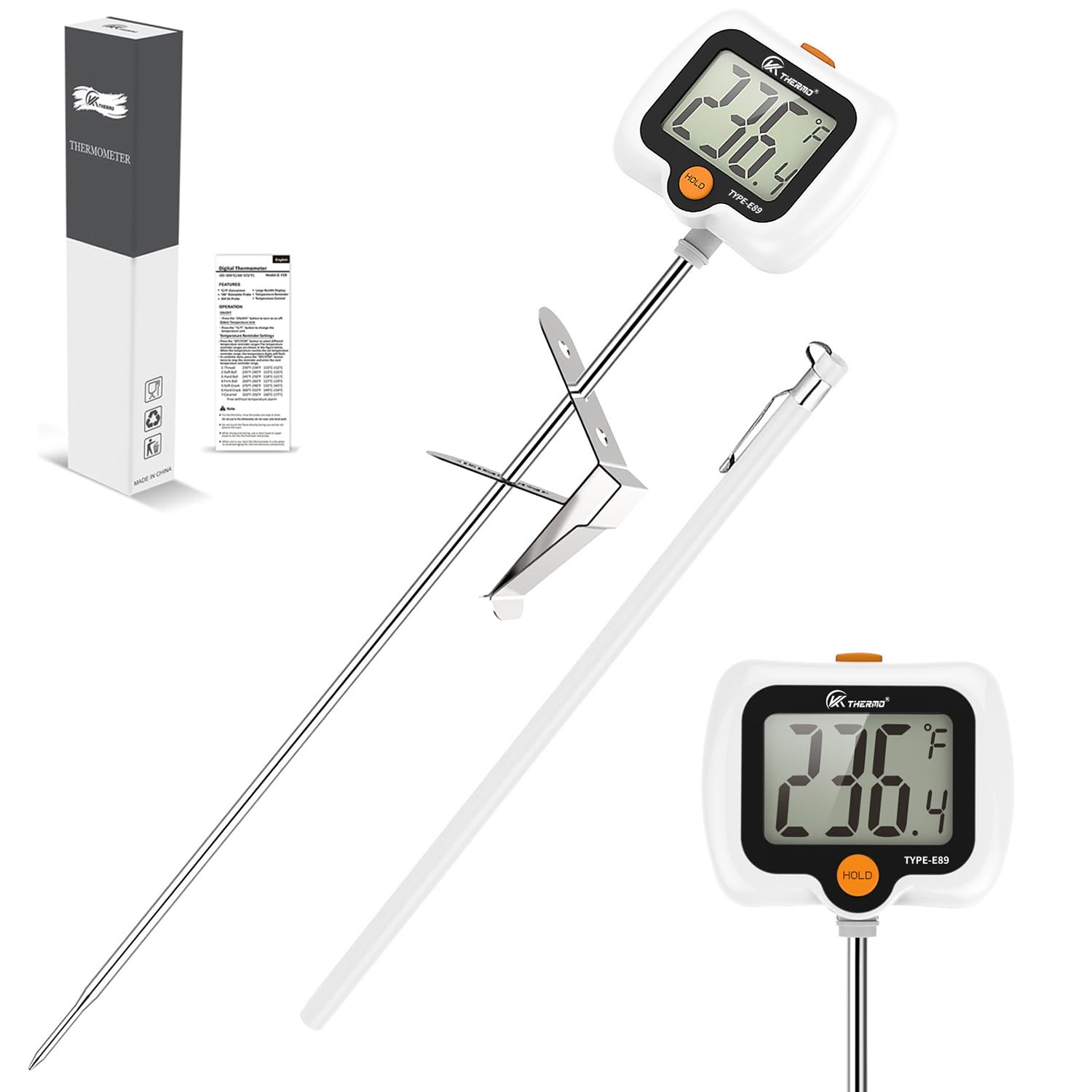 Digitales Süßigkeitenthermometer für Küche, Kochen und Süßwaren