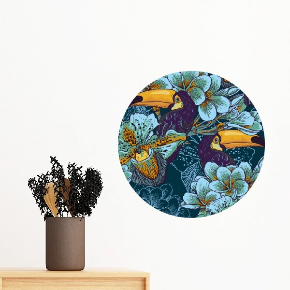 Papier peint orchidée oiseau pour créer un cocon poétique dans votre chambre