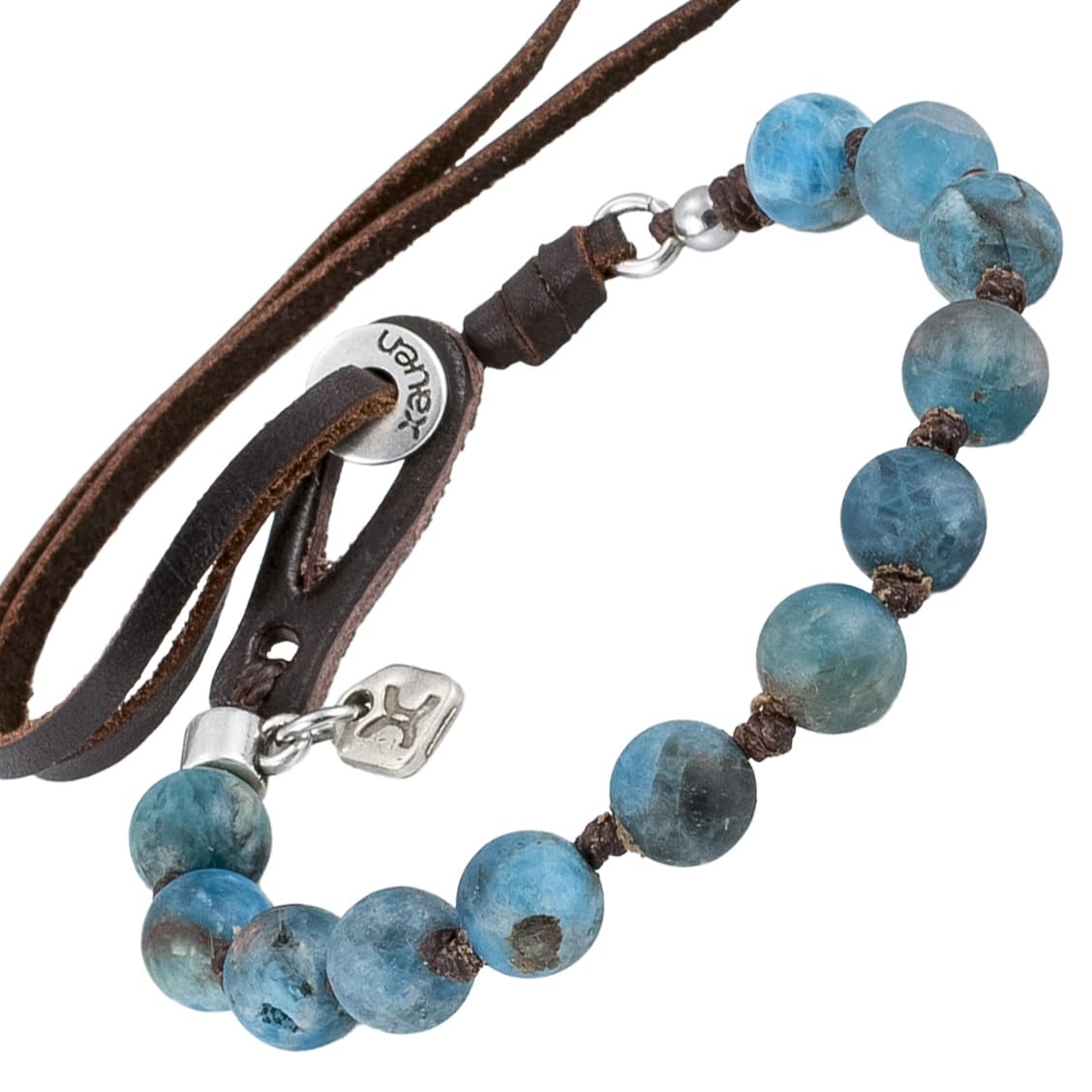 Pulseras de piedra natural unisex ajustables para hombre y mujer