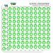 Marijuana Pot Weed Leaf Green 1/2" (0.5") Planner Calendar Scrapbooking Crafting Stickers - Opaque