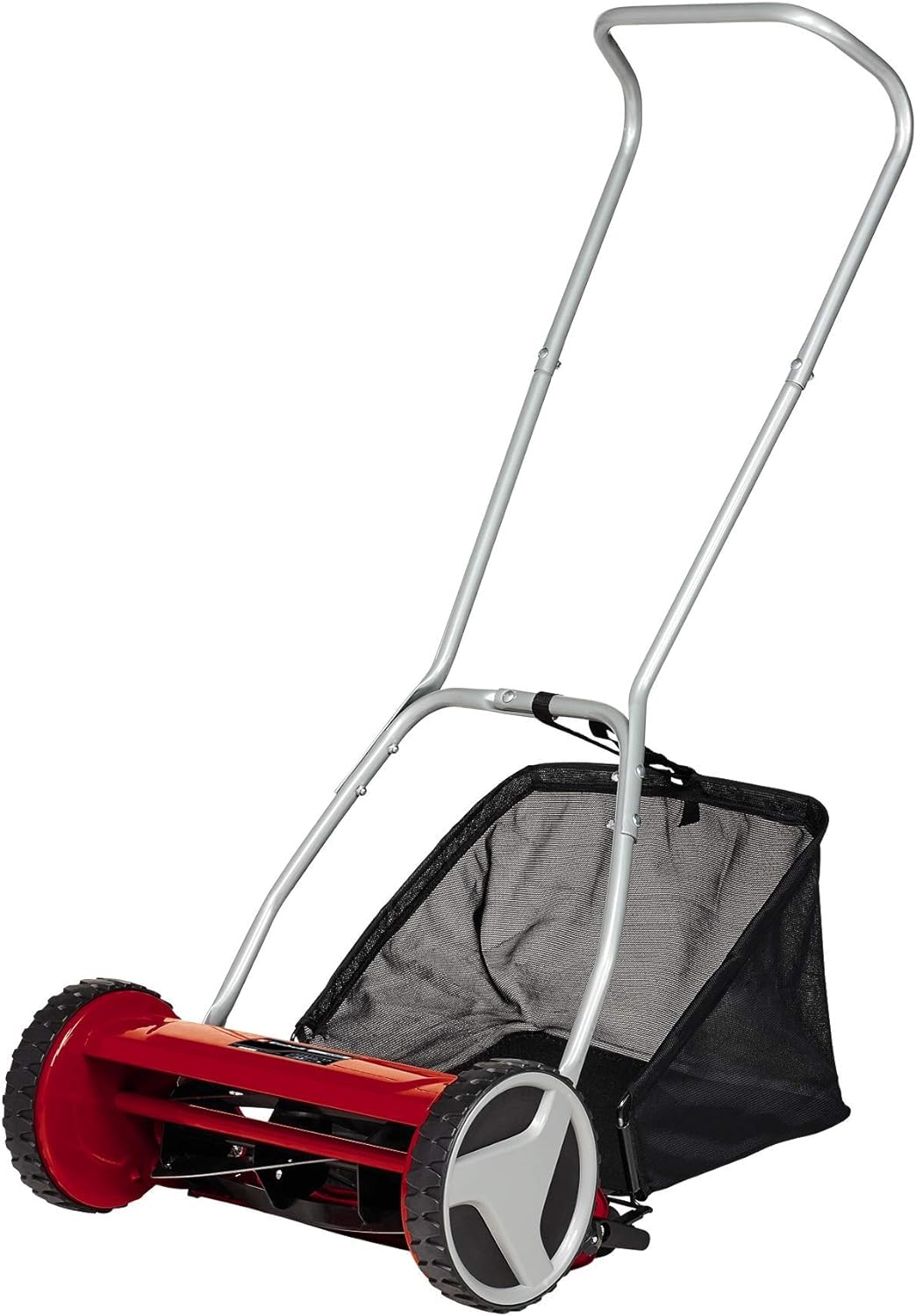 Einhell GC-HM 400 Hand Push Lawnmower - Manual Lawn-Mower With 40cm Cutting Width, 27L Grass Box, 4 Cutting Height Levels - Walk-Behind Lawn Mower For Small Gardens