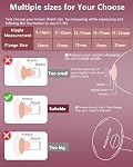 6pcs Updated Silicone Flange Insert 15mm Compatible with Momcozy/Medela/Spectra/Eufy/Lansinoh/TSRETE/Elvie/NCVI/Paruu Breast Pump, for 24mm Flange/Shield, Breastfeeding Essential Replacement Pump Part