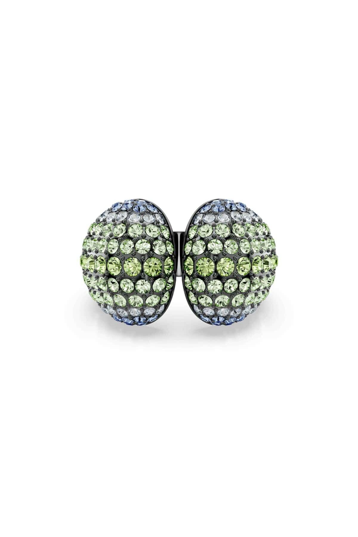 swarovski Sublima Ruthenium Plated Round Cut Cocktail Ring for Women, Size 58, Multicolor-picture-32