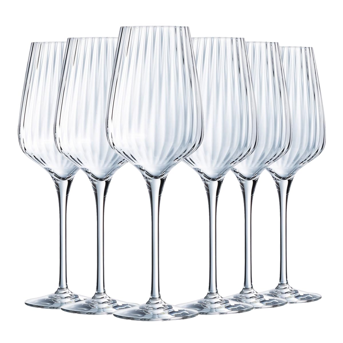 Chef & Sommelier Transparent/Green Chef&Sommelier Symétrie Collection 6 Stemmed Glasses 55 Cl Made In France Reinforced Packaging