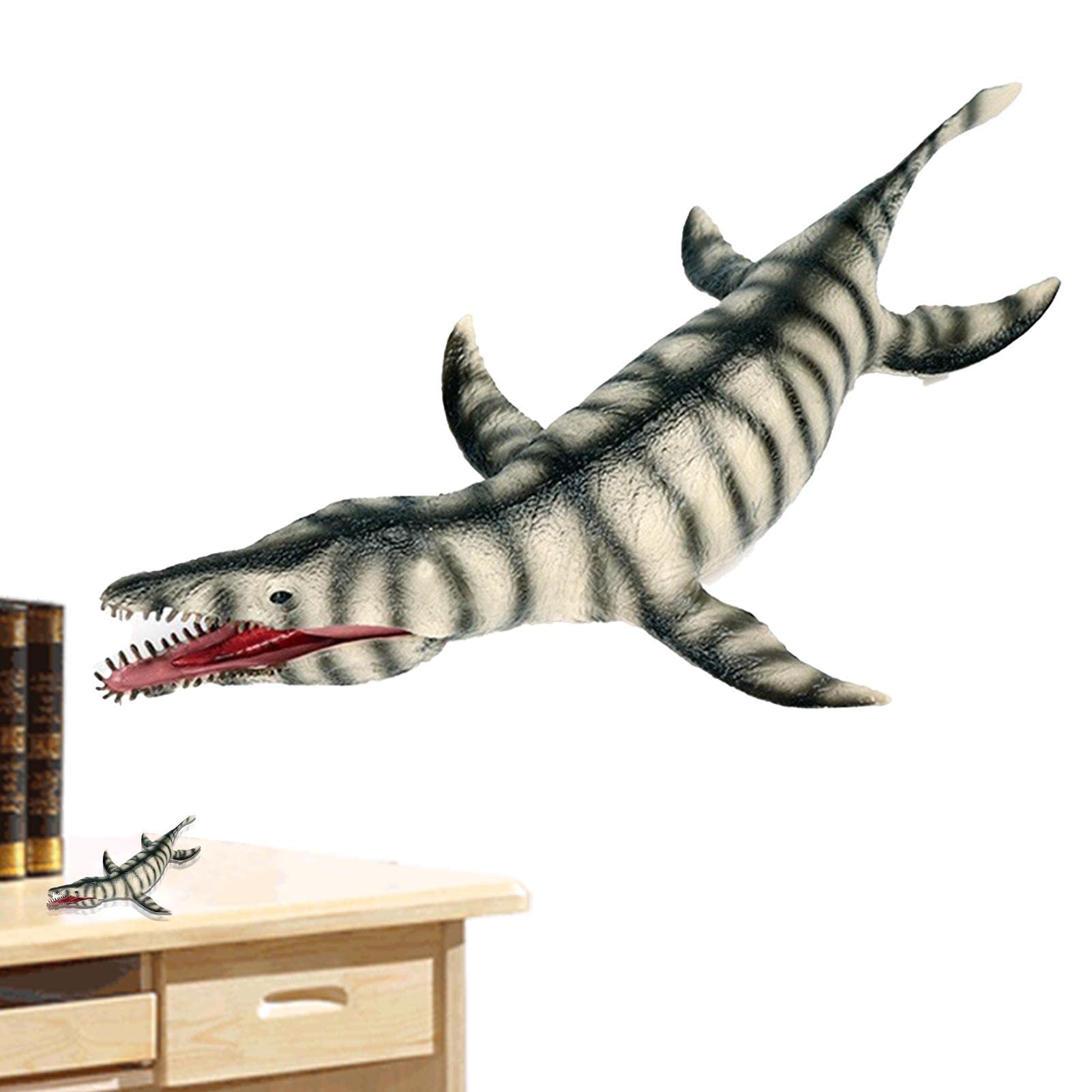 5 Pcs Kids Dinosaur Toys | Mosasaurus Model Toy with Moveable Jaw - Dinosaur Mosasaurus Toys Table Decorations Boys Toy Ages 4 Years and Older