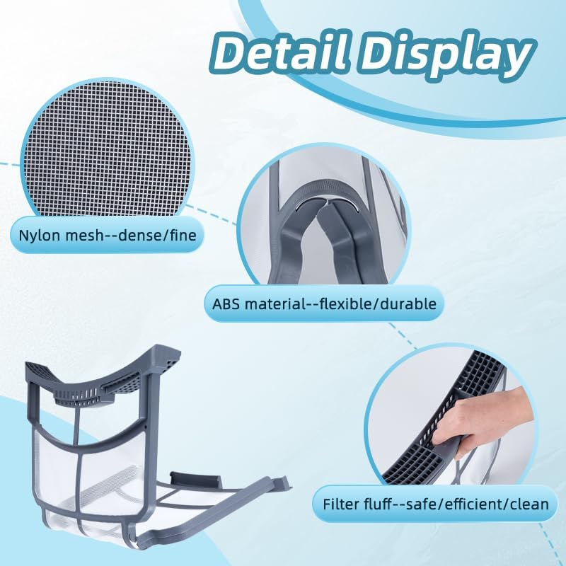 2025 Upgraded WE16X32537 Dryer Lint Filter Compatible with GE, Replacement Parts WE16X29597 4977656 AP7205579 PS12743423 PS16873779 EAP12743423