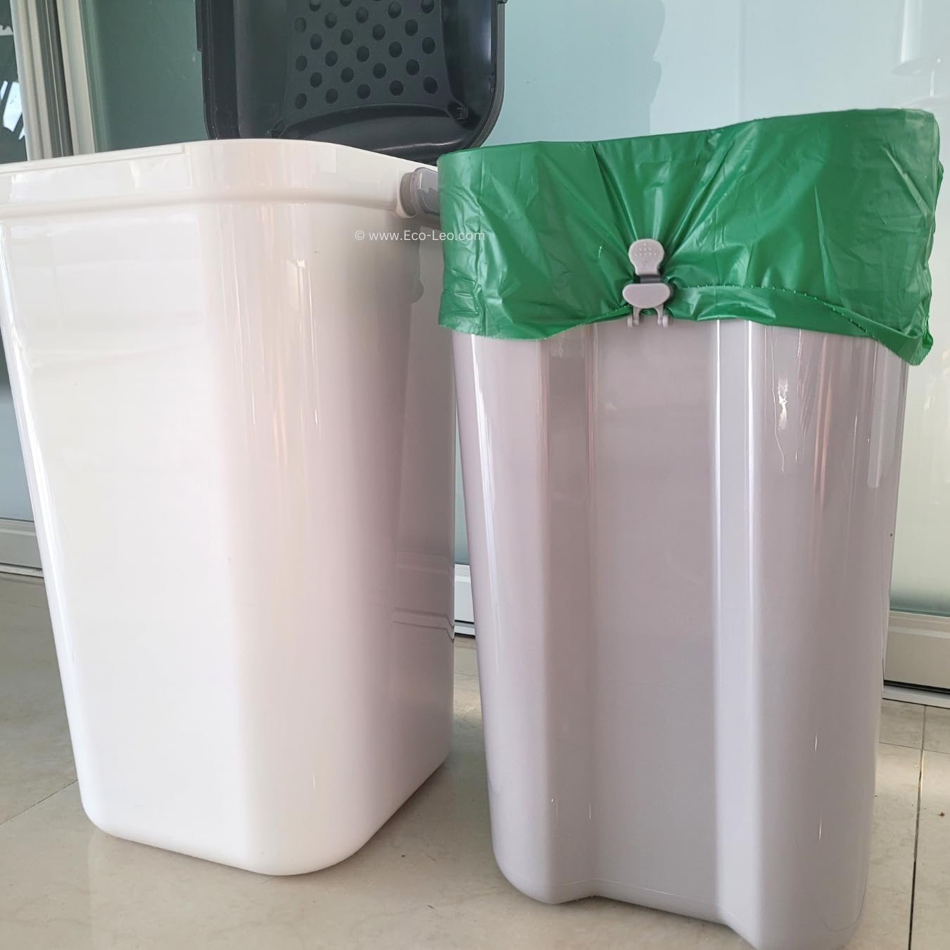 EcoLeo Compatible Liner Bags for Pet Waste Pail, 15 Count, Bamboo Charcoal Deodorizer Bags