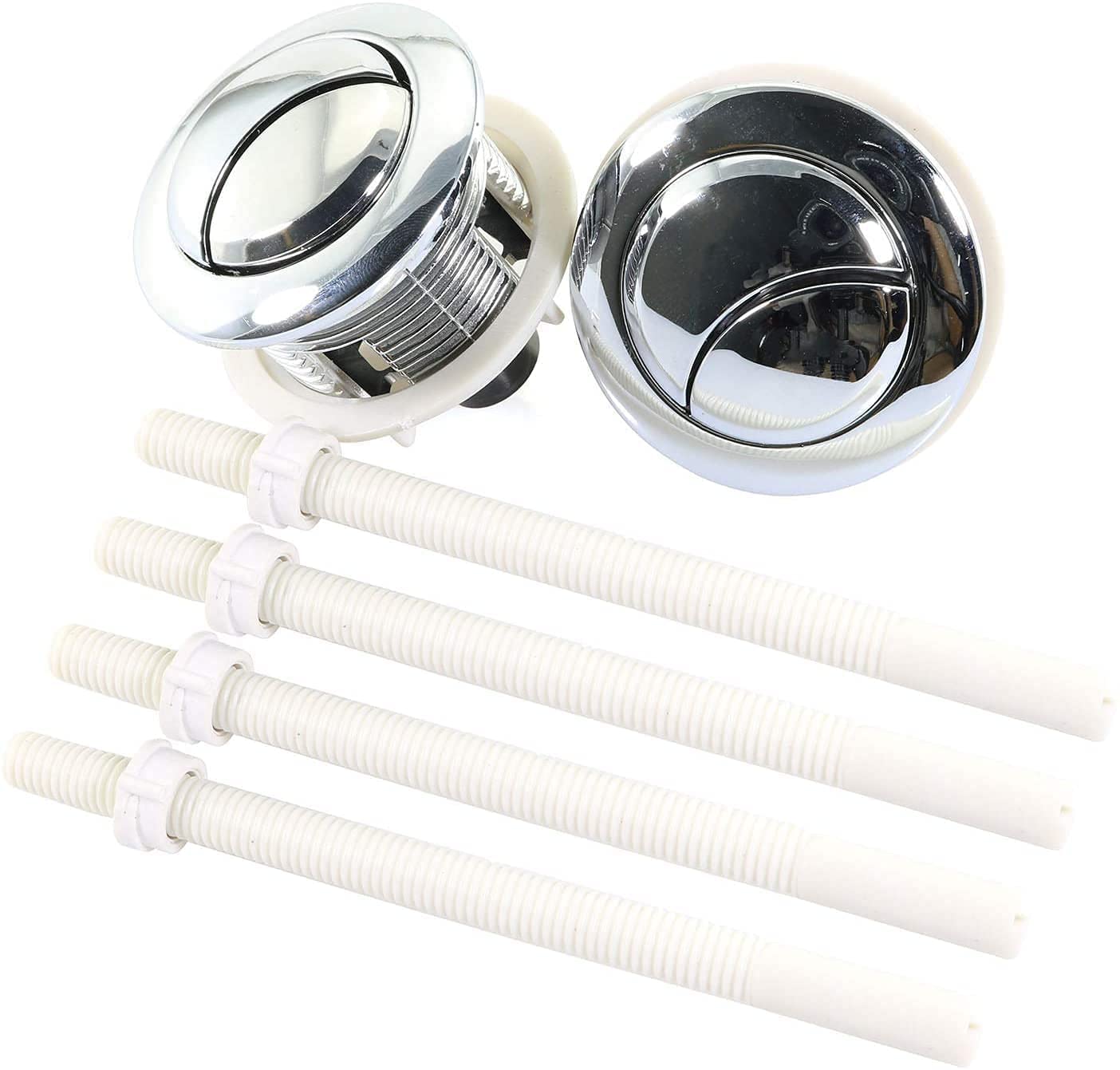 DOITOOL Dual Push Toilet Flush Button - ABS Plastic Replacement For Toilet Tank, 11.2x8x4.5 Cm