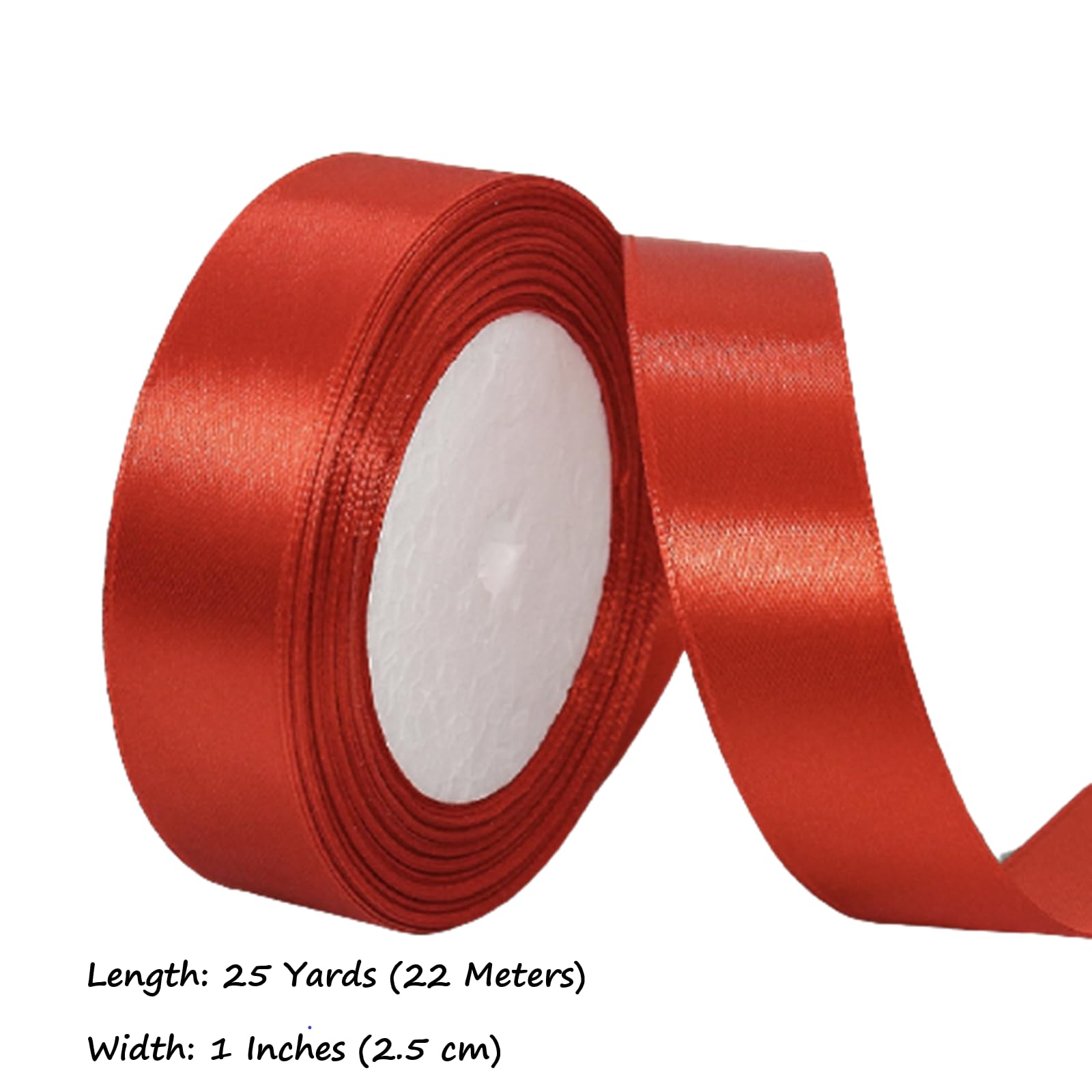 Red Satin Ribbon 1 Inch