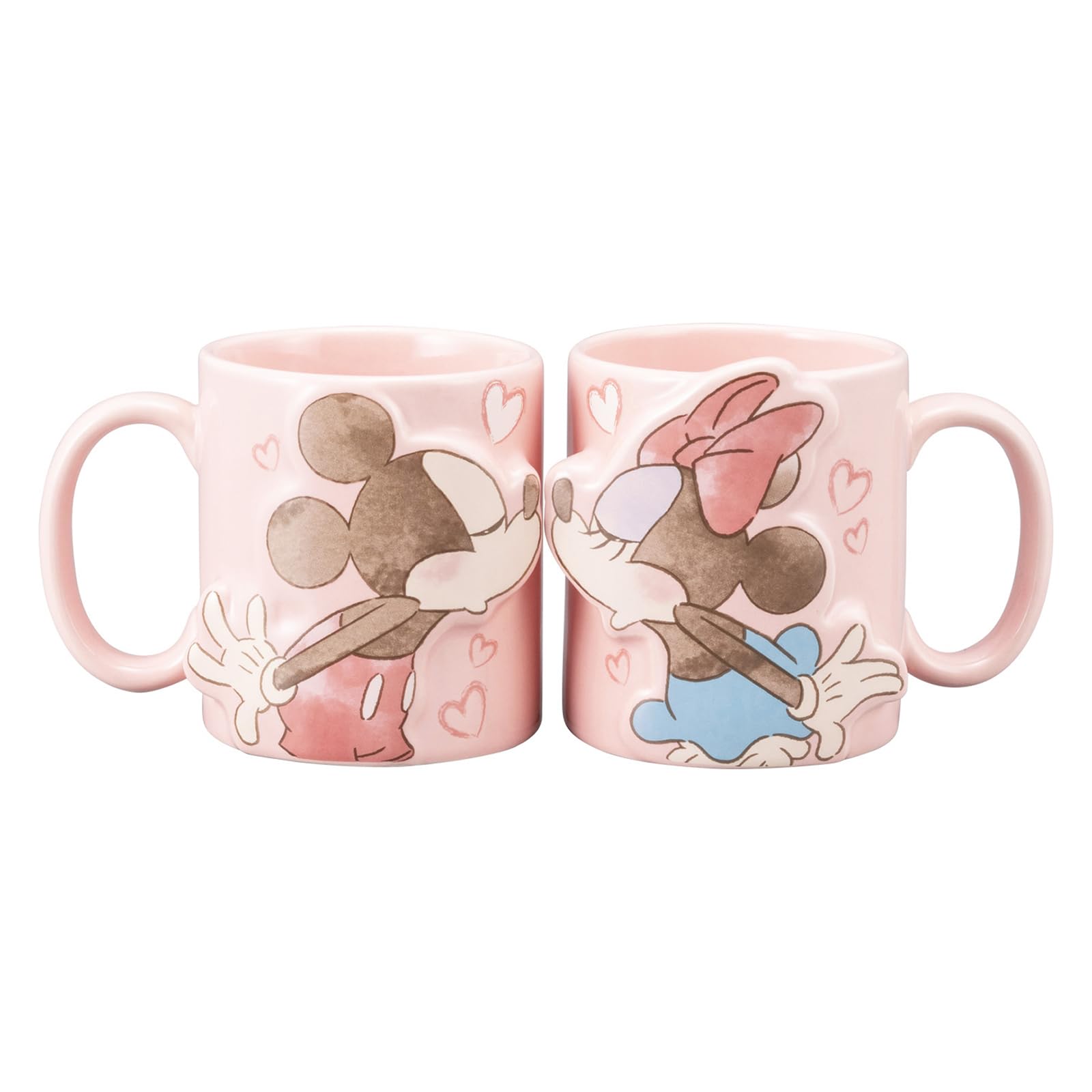 サンアート ディズニー ミッキーマウス & ミニーマウス ペアマグ マグカップ 2個セット 約300ml SAN4077