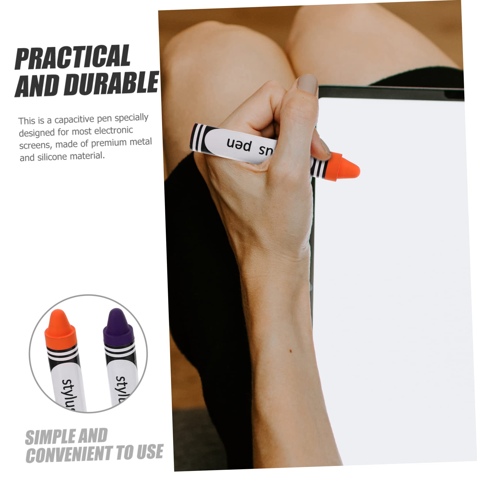 Mikikit 14pezzi Stylus Pen Per Per Smartphone e Tablet Capacitiva Facile Usare Per e Apprendimento