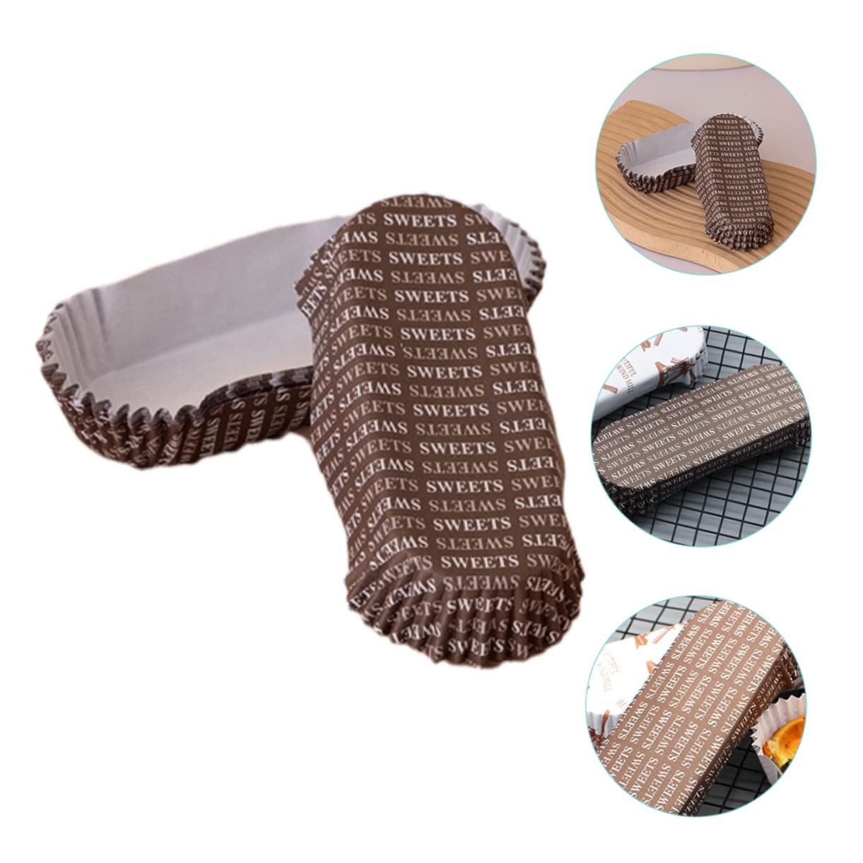 DECHOUS 100Pcs Grease Paper Hot Dog Trays Disposable Baking Cups Bread Liners for Weddings Parties and Picnics