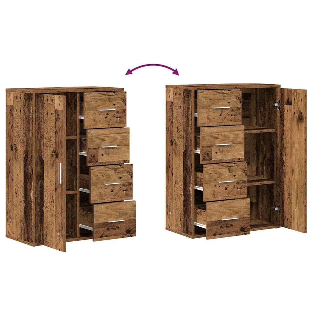 vidaXL Bufet Stare drewno 60 x 31 x 84 cm Drewno inżynieryjne