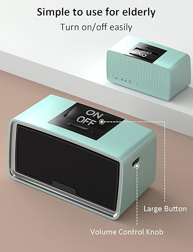 Miniatura 2 de iGuerburn Reproductor de música simple para personas mayores con demencia Reproductor de MP3 fácil como Alzheimer, demencia para pacientes con