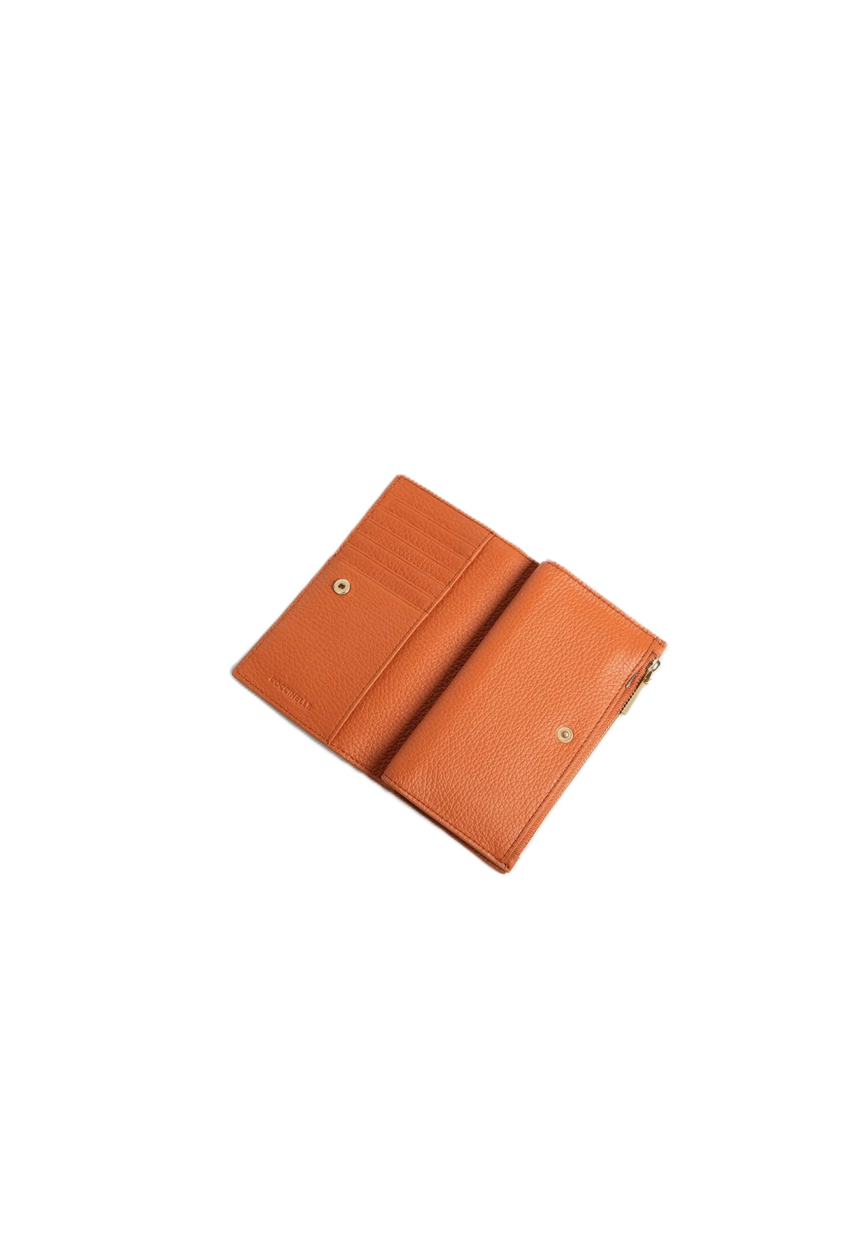 Coccinelle Pelle portafoglio Metallic Soft Wallet Crab marrone chiaro