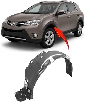FitParts Compatible with Toyota RAV4 20132018 Front Left Fender Liner