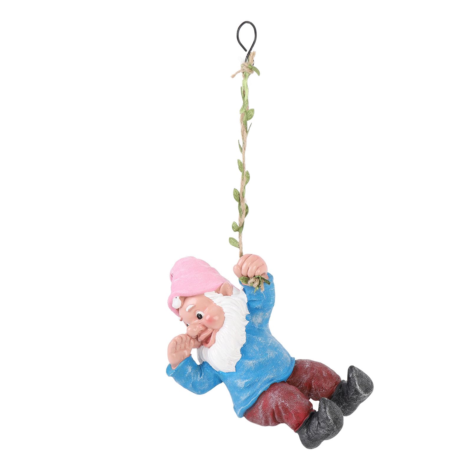 Irfora Sculpture de GNOME Vive Suspendue, Figurine de GNOME Amusante pour Jardin Extérieur, Idéale pour Porche, Matériau en Résine qualité Supérieure (Bleue)