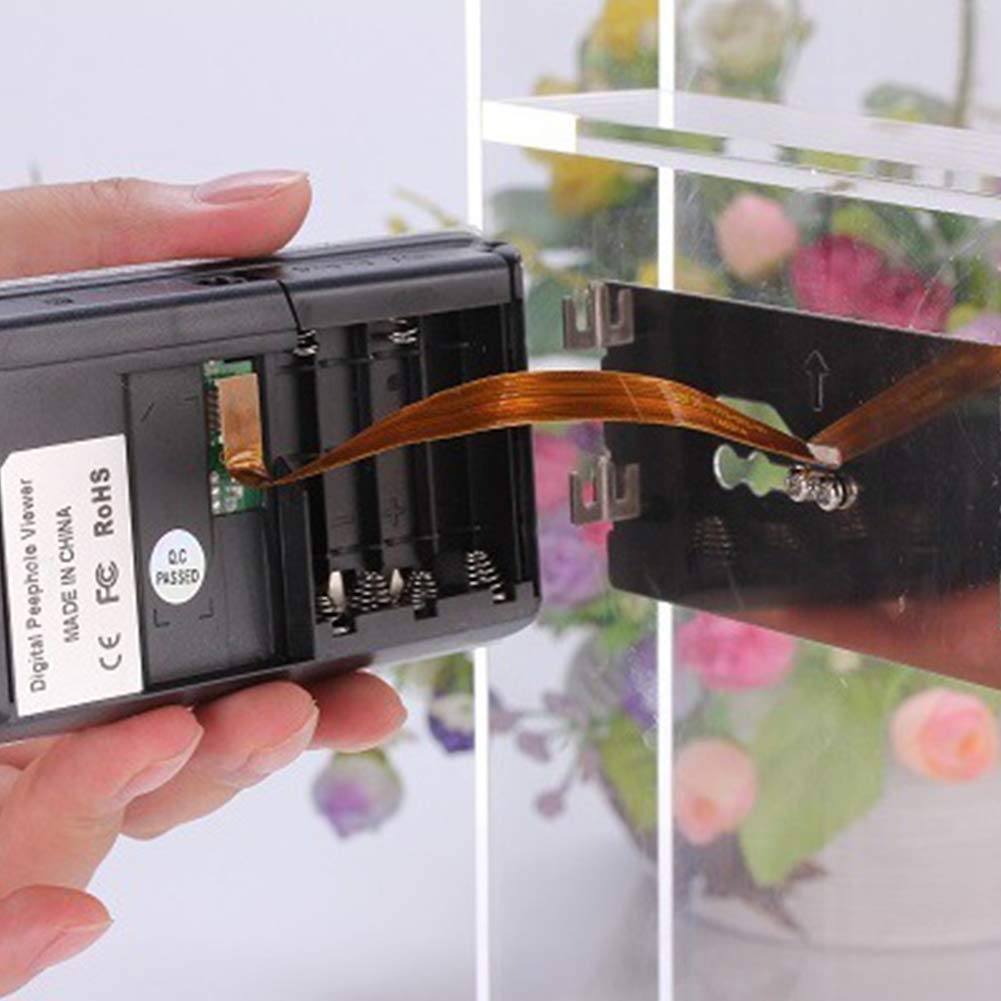Judas de porte avec caméra intelligente, utilisation domestique, écran LCD couleur numérique