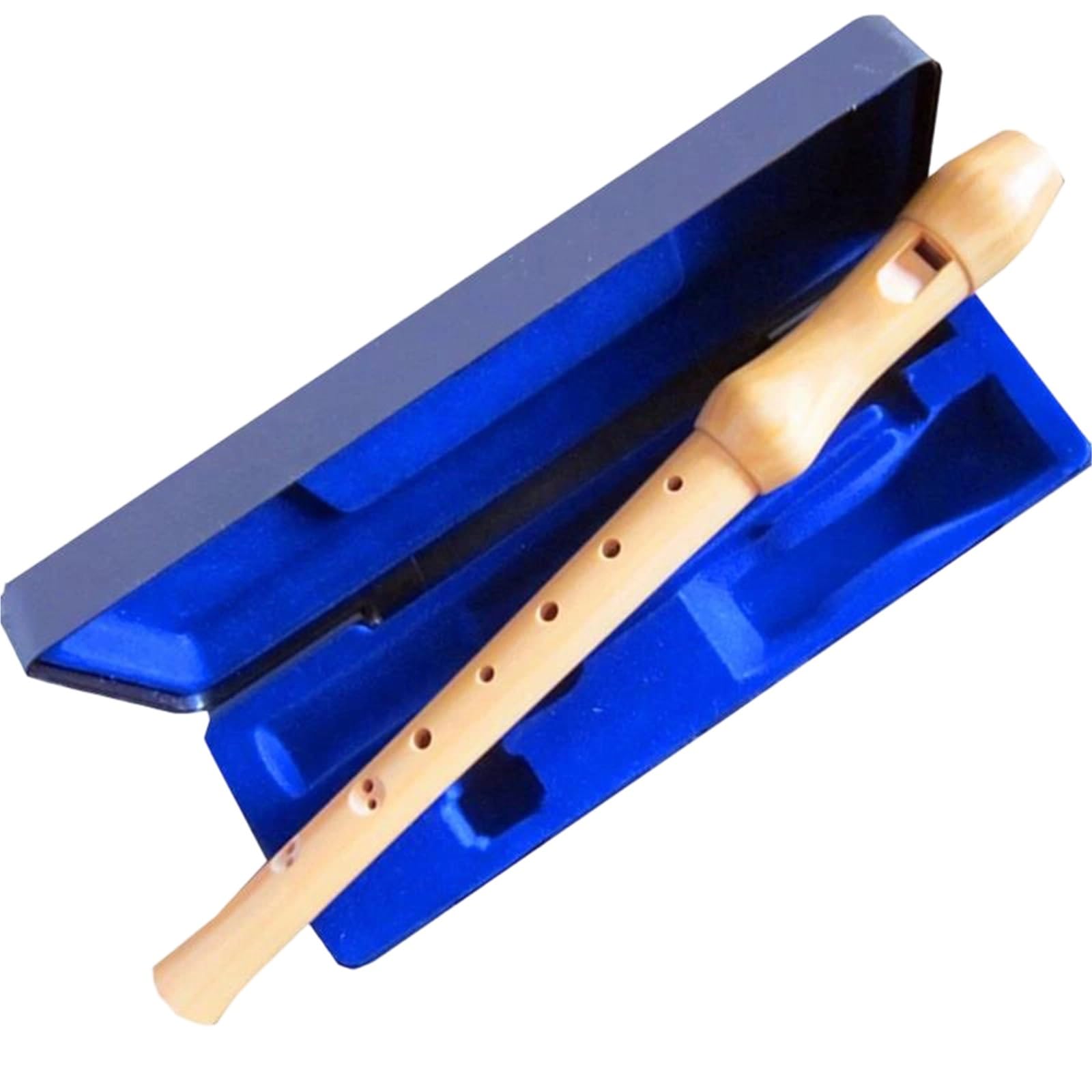 Adulto Flauto Dolce Flauto Dolce Professionale In Legno Saxophone A 8Fori Clarinetto Chiave C Verticale Con Voce Acuta Custodia In Resina Nera