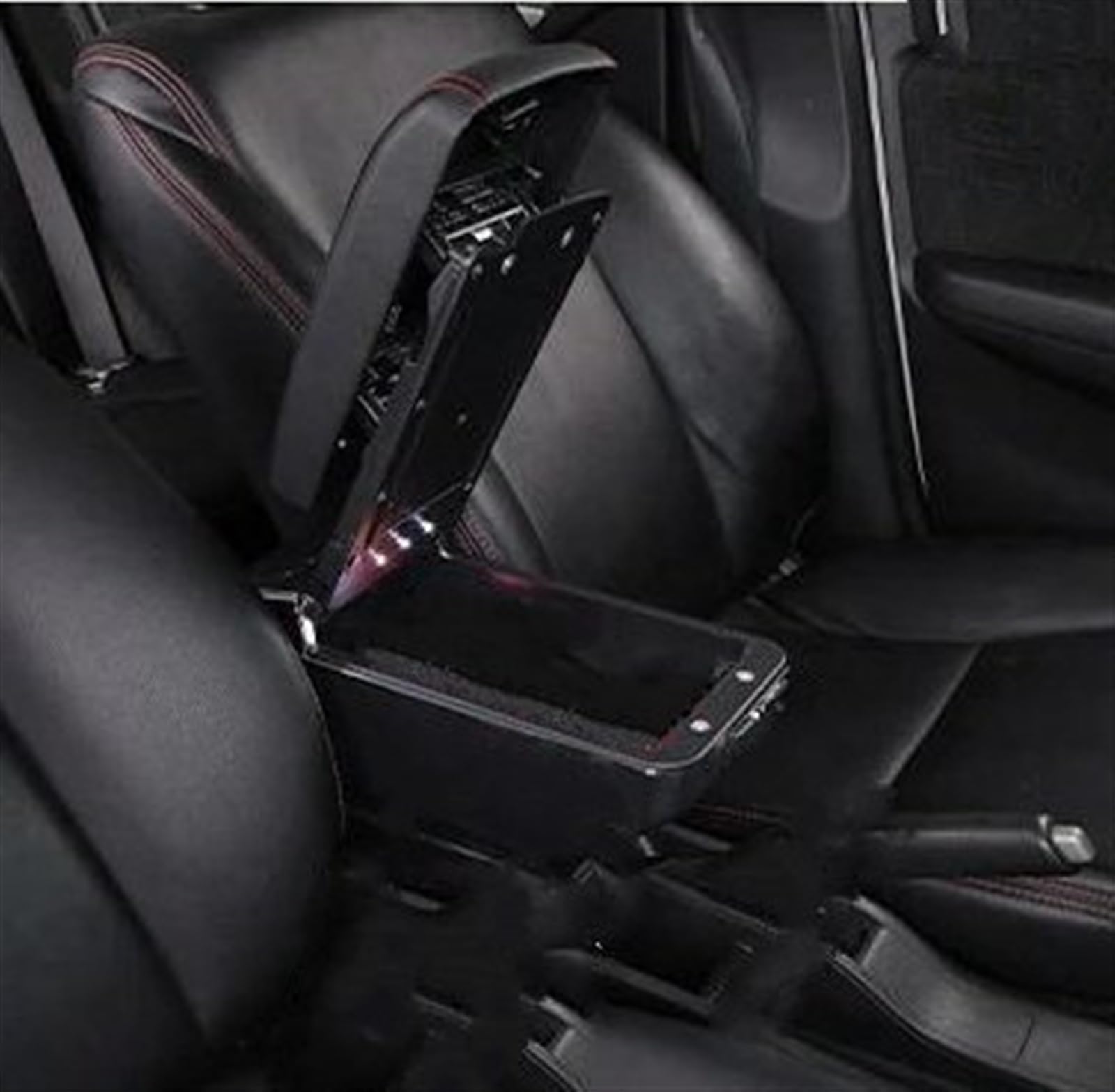 Parti Di Modifica Dell'auto Accessori Portabicchieri Telescopici Girevoli Portaoggetti Interni Per Braccioli Per Ertiga Consolle centrale(C Styke Black Red)