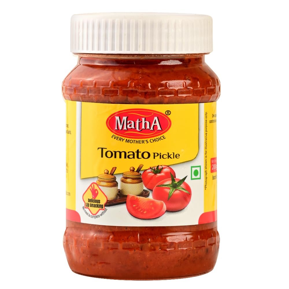 MathA Tomato Pickle, 200g | Authentic Telugu Style Tamatar Achar |Traditional South Indian Taste| Homemade Andhra Pickles| With Tomato Pieces, Tamarind Paste & Mixed Spices (B0D7VWM9TP) Amazon Price History, Amazon Price Tracker