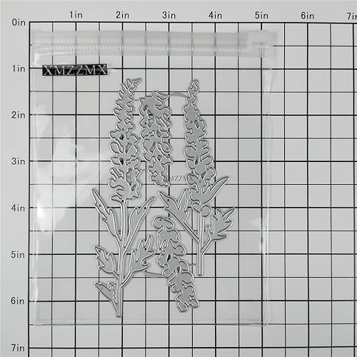 Miniatura 4 de Troqueles de corte de metal lavanda para hacer tarjetas, kit de troquelado de papel en relieve, suministros de bolsillos de almacenamiento,