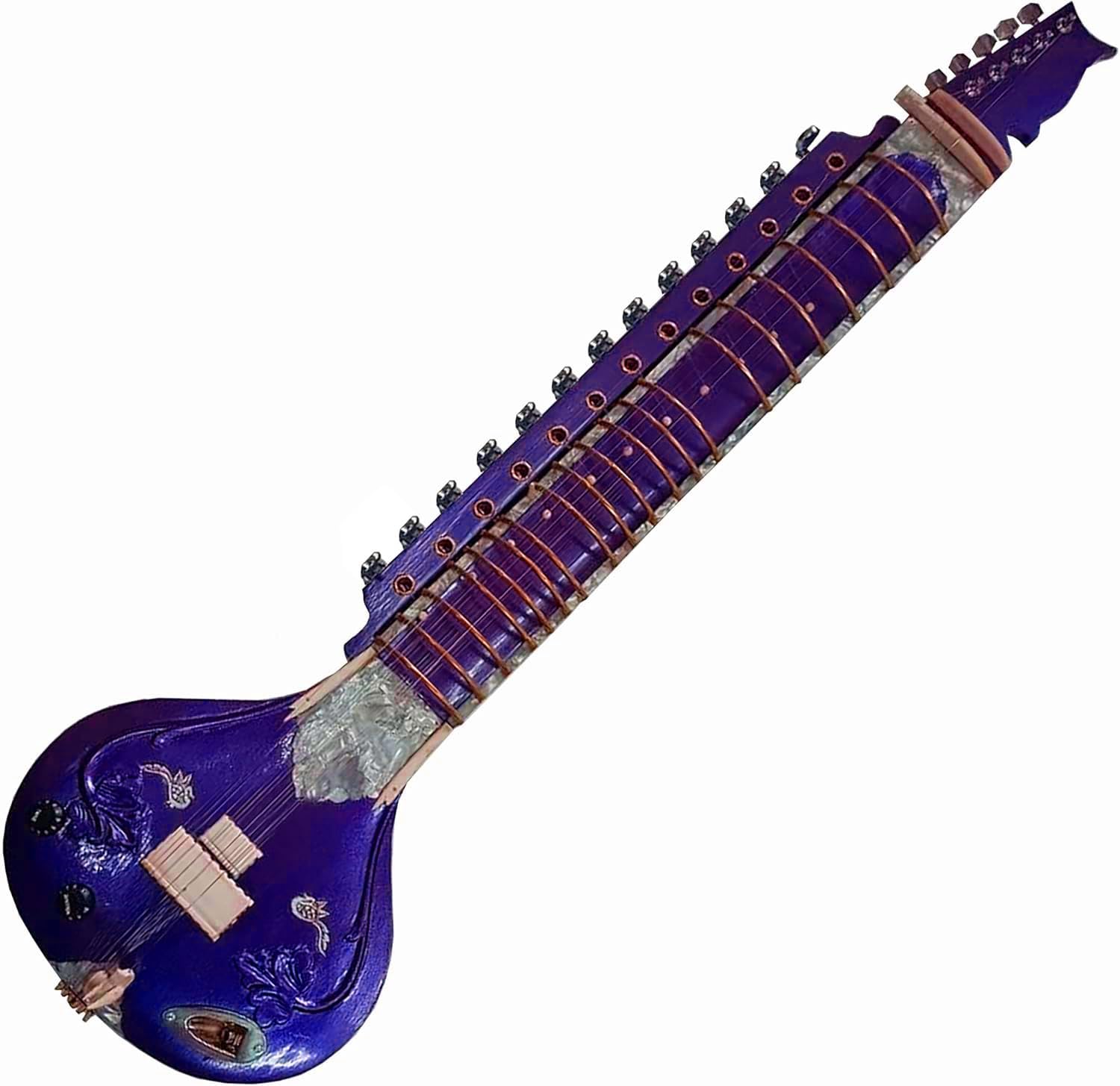 Amazon.com: ADVANCED VERSION ACOUSTIC ELECTRIC INDIAN SITAR GUITAR