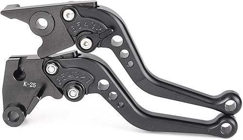 GZYF Palancas de embrague de freno cortas ajustables para Kawasaki NINJA 250R 2008 2009 2010 2011 2012 para Kawasaki Ninja 300 2013 negro