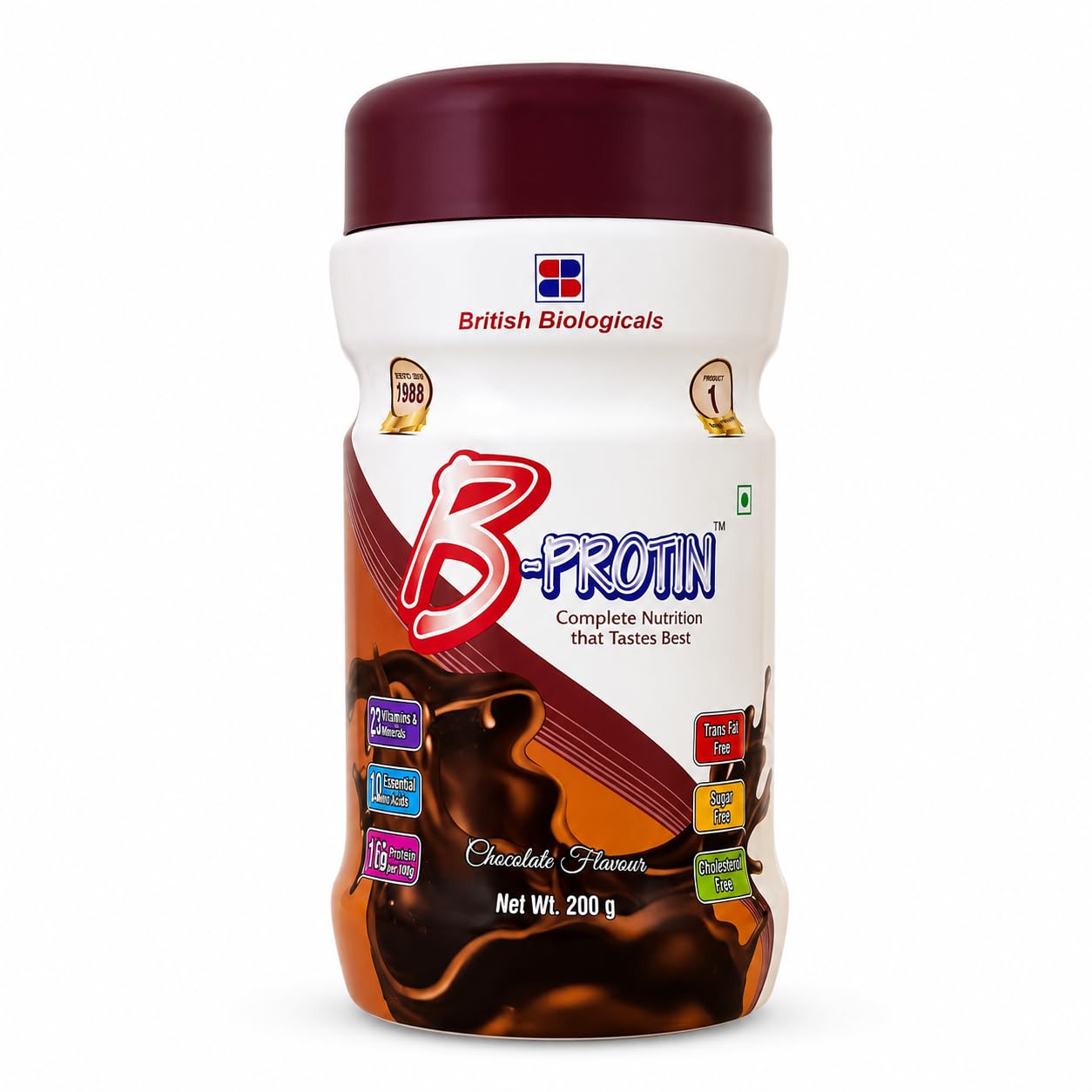 B-Protin Chocolate Nutritional Supplement Powder 200g | High Protein with Whey, Soy & Casein | 27 Vitamins, Minerals & Amino Acids | Complete Daily Nutrition | Gluten Free | Trans Fat Free-image-33
