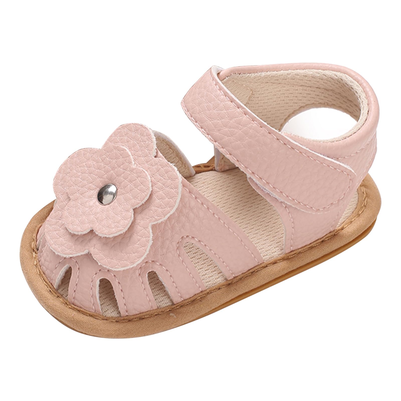 MASOCIO Sandale Bébé Fille Bout Ouvert Chaussure Été Bébé Plat Caoutchouc Antiderapant