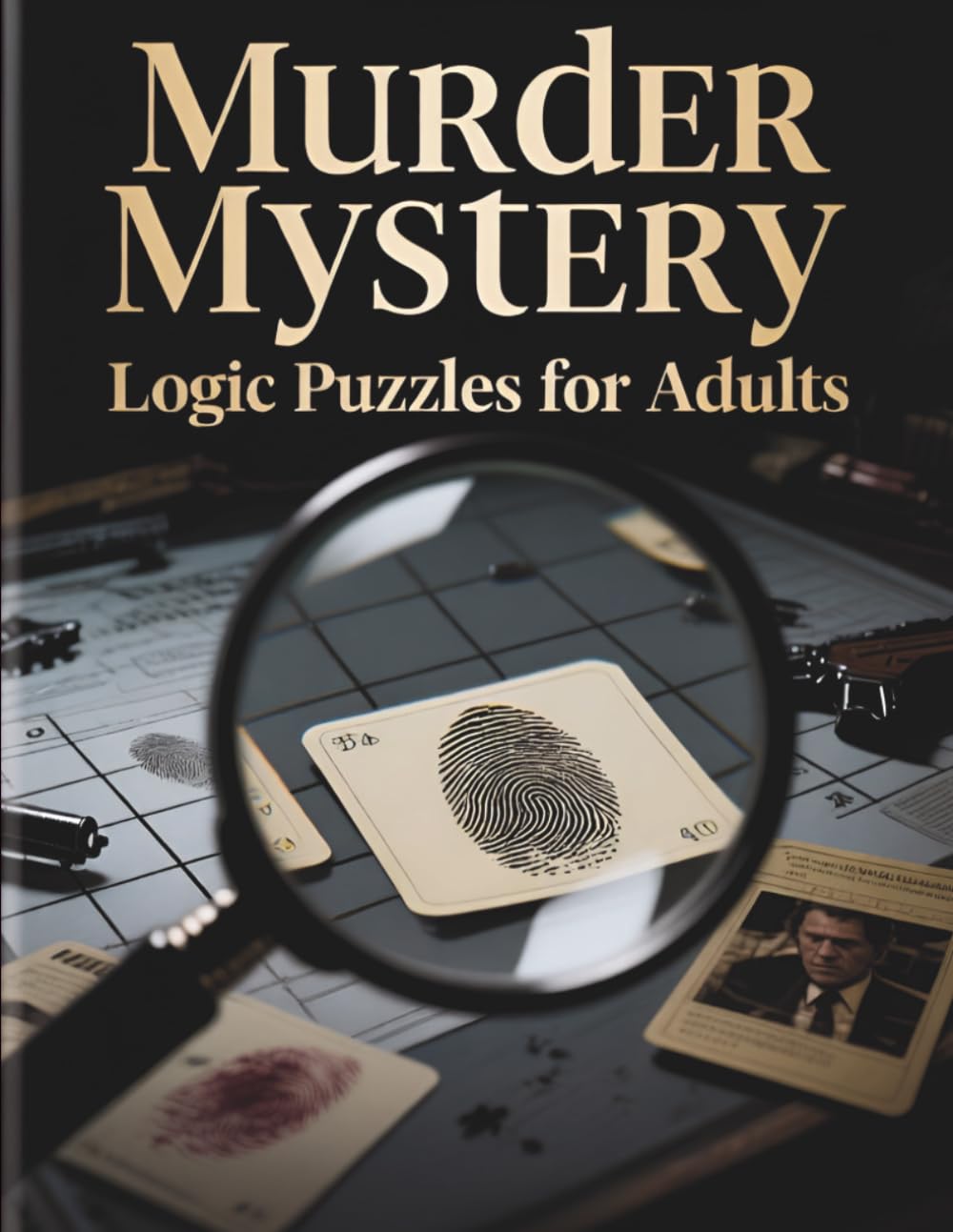 Murder Mystery Logic Puzzles for Adults.: A Challenging Detective Puzzle Book with Clues, Suspects, Motives, and Crime Scene Logic Games