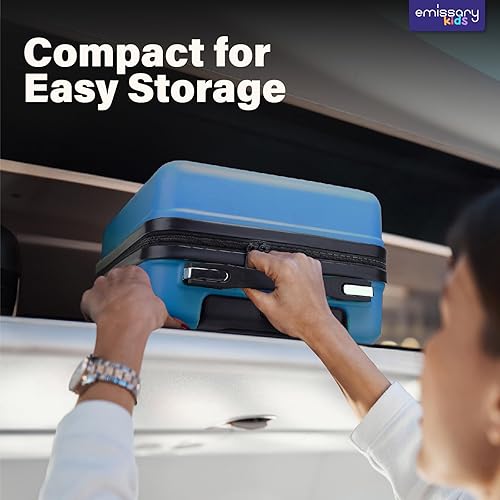 Miniatura 7 de Emissary Juego de equipaje para niños - Maletas de mano con ruedas para niños y niñas, Dinosaurio, Dinosaurio verde