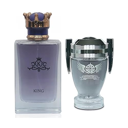 Miniatura 9 de King&Aquarius Black Men Colonia Set Eau De Parfum Spray para hombre, notas afrutadas enriquecidas por una fuerte fragancia a base de madera, ideal