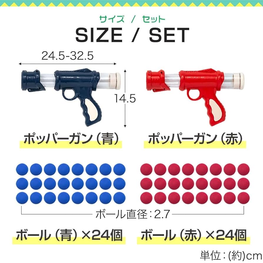 おもちゃ:射的 Amazon.co.jp: RiZKiZ 射的セット ポッパーガン 【ギフト包装